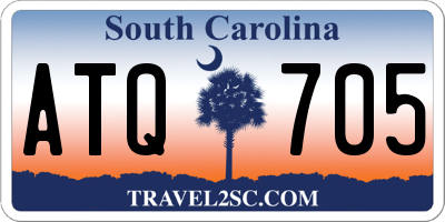 SC license plate ATQ705