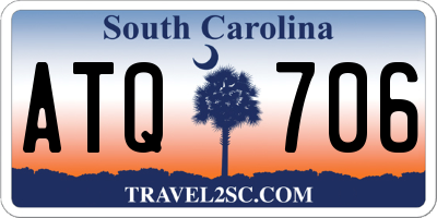 SC license plate ATQ706