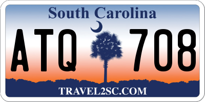 SC license plate ATQ708