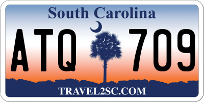 SC license plate ATQ709