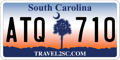 SC license plate ATQ710