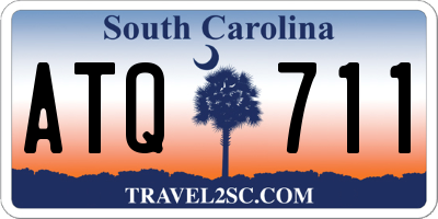 SC license plate ATQ711