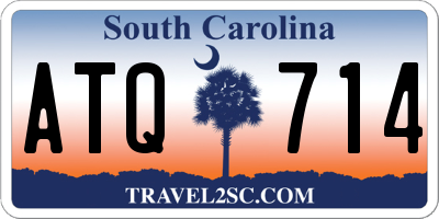 SC license plate ATQ714