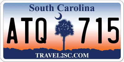 SC license plate ATQ715