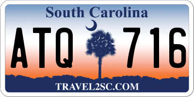 SC license plate ATQ716