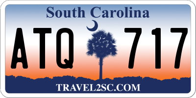 SC license plate ATQ717