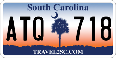 SC license plate ATQ718