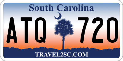 SC license plate ATQ720