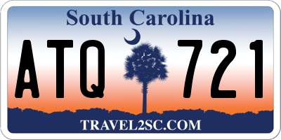 SC license plate ATQ721