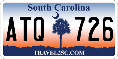 SC license plate ATQ726