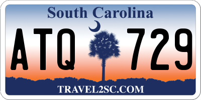 SC license plate ATQ729