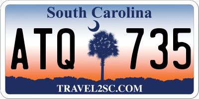 SC license plate ATQ735