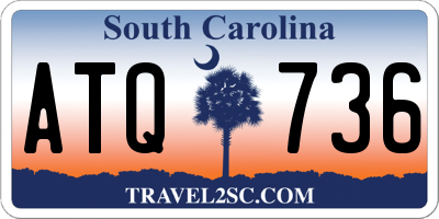 SC license plate ATQ736