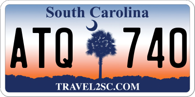 SC license plate ATQ740