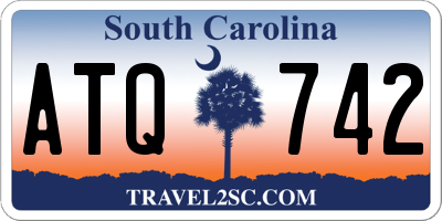 SC license plate ATQ742