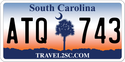 SC license plate ATQ743