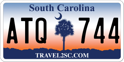 SC license plate ATQ744