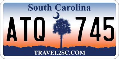SC license plate ATQ745