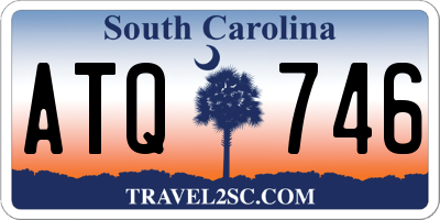 SC license plate ATQ746
