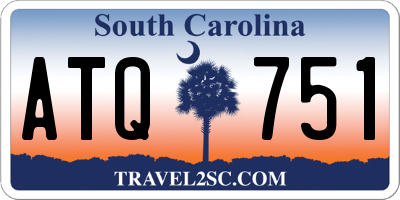 SC license plate ATQ751