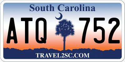 SC license plate ATQ752