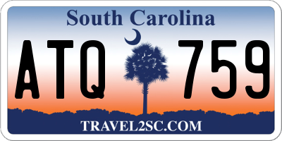 SC license plate ATQ759