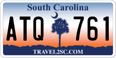 SC license plate ATQ761