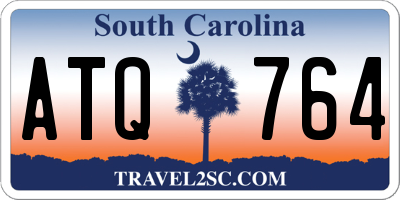 SC license plate ATQ764