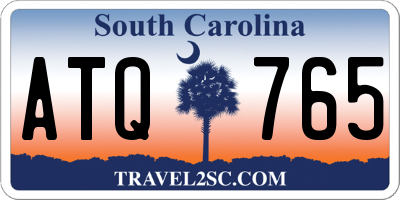 SC license plate ATQ765