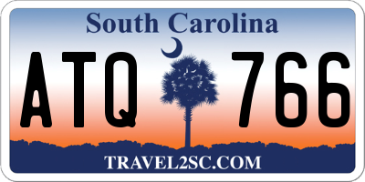 SC license plate ATQ766