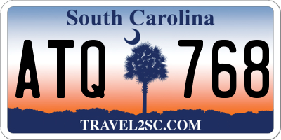 SC license plate ATQ768