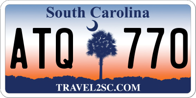 SC license plate ATQ770