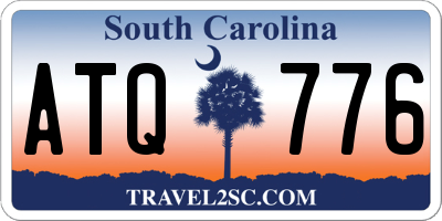SC license plate ATQ776