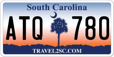 SC license plate ATQ780