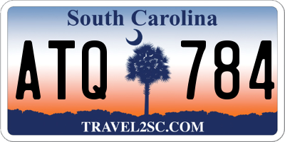 SC license plate ATQ784