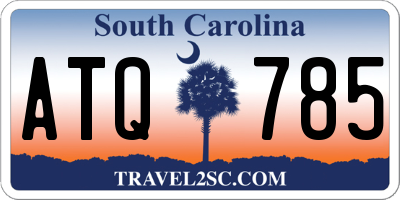 SC license plate ATQ785