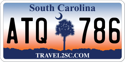 SC license plate ATQ786