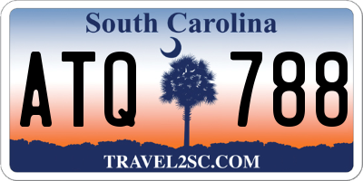 SC license plate ATQ788