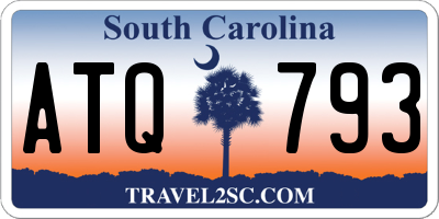 SC license plate ATQ793