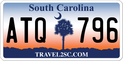 SC license plate ATQ796