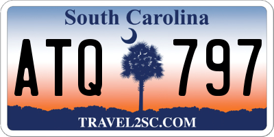 SC license plate ATQ797