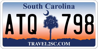 SC license plate ATQ798