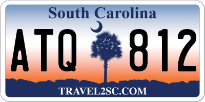 SC license plate ATQ812