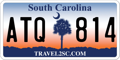 SC license plate ATQ814