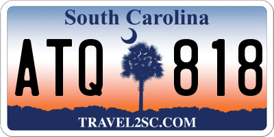 SC license plate ATQ818