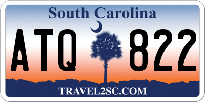 SC license plate ATQ822