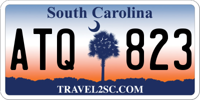 SC license plate ATQ823