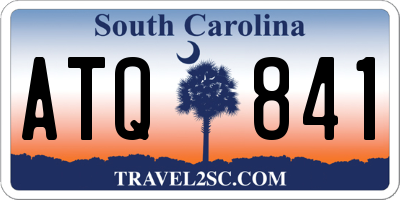 SC license plate ATQ841