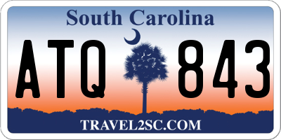 SC license plate ATQ843
