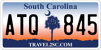 SC license plate ATQ845